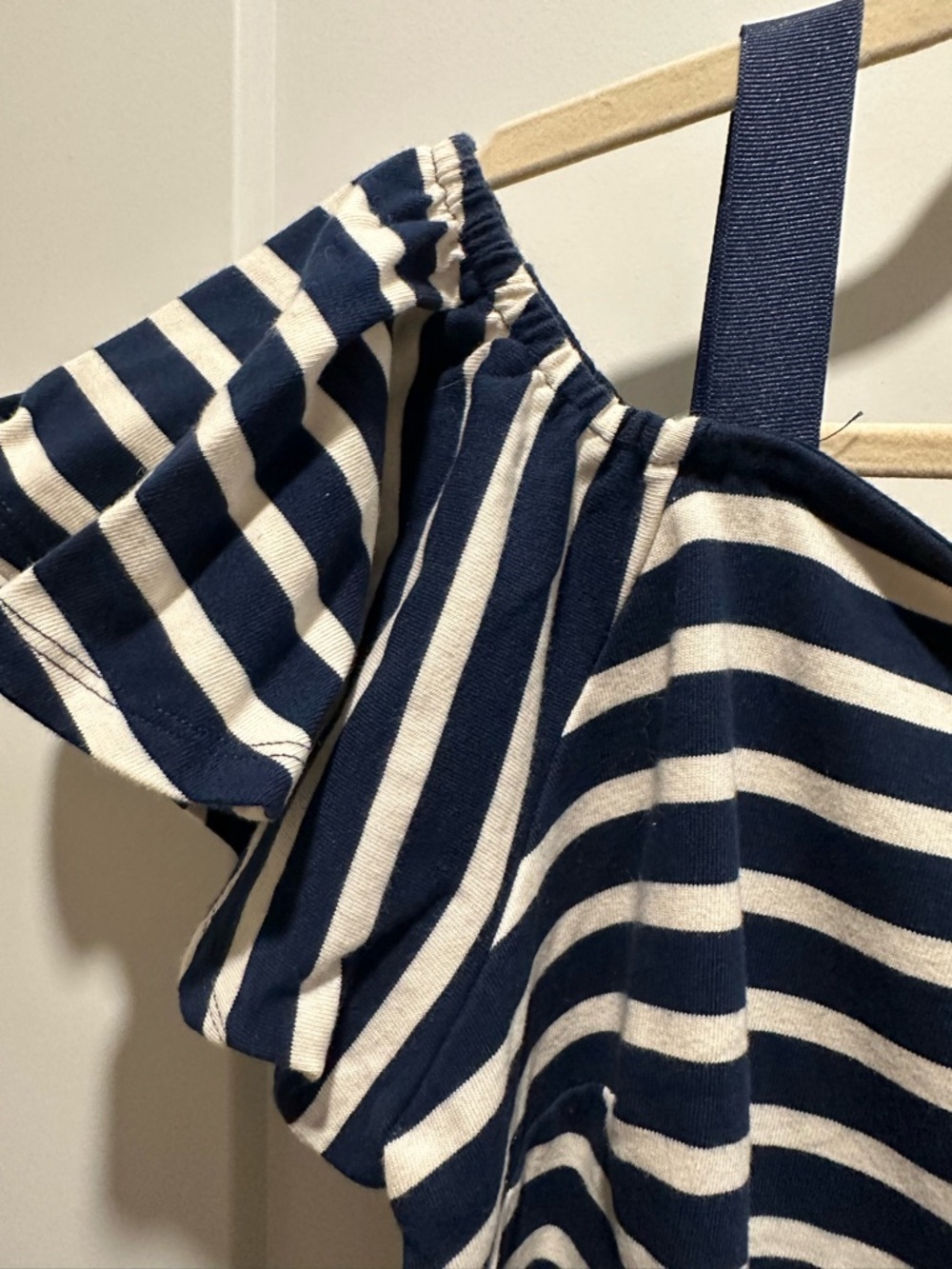 Ralph Lauren Navy and White Striped Boatneck Top - Picture 6 of 6